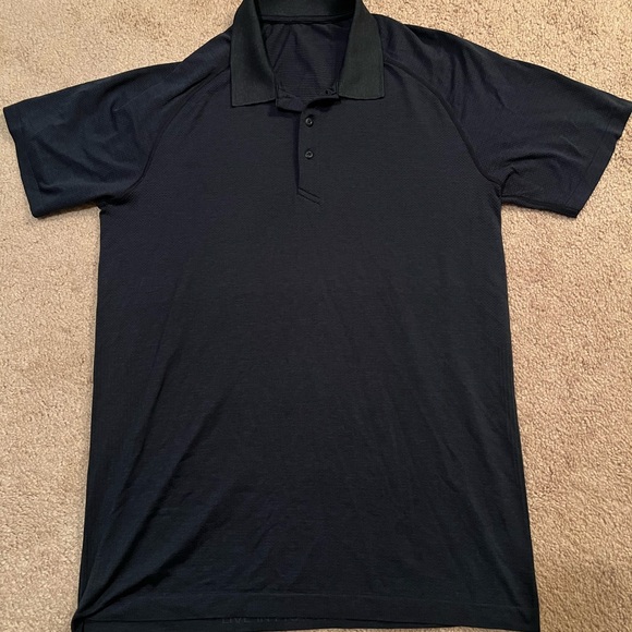 Lululemon Men's Navy Polo Shirt - Picture 1 of 3